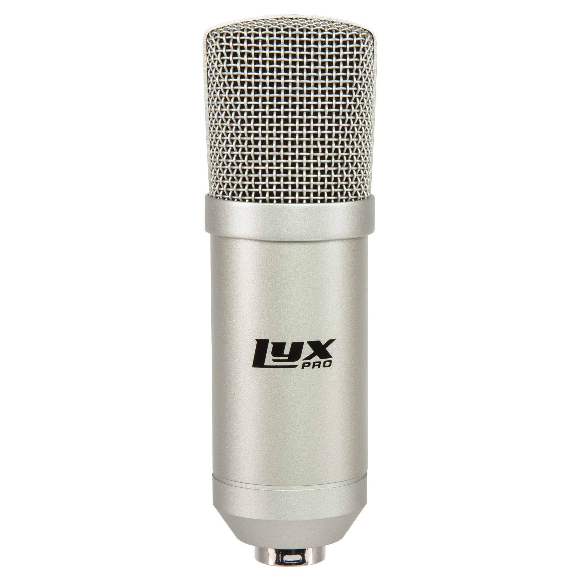 LyxPro Condenser Microphone for Studio, Vocals, Instruments, Podcasting and Professional Recordings with Shockmount, Mic Stand,
